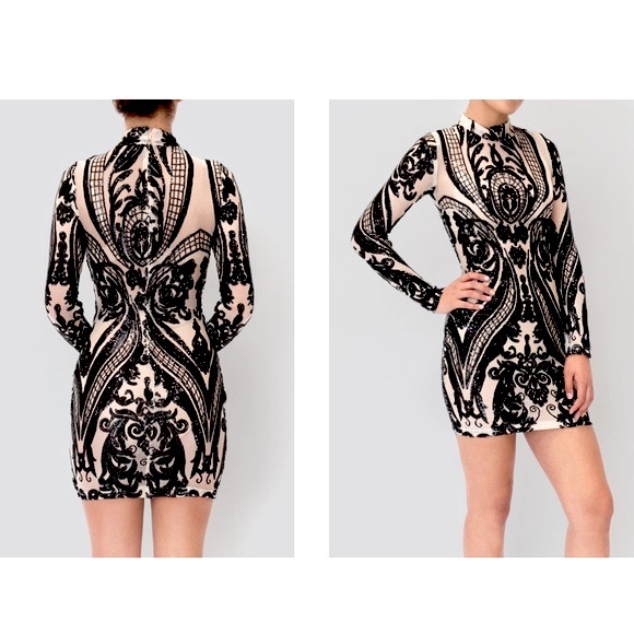 TRANSPARENT FITTED DRESS - Picture 1 of 8